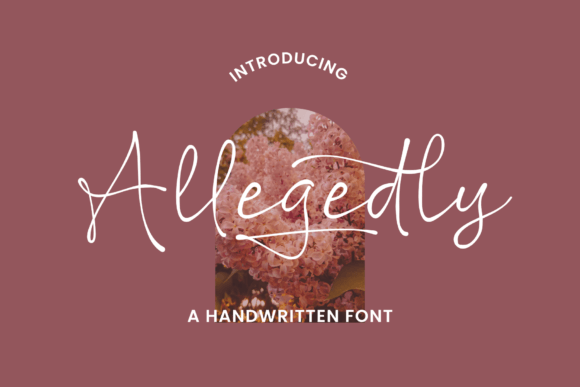 Allegedly Font: A Classy Handwritten Script for Craft Creators
