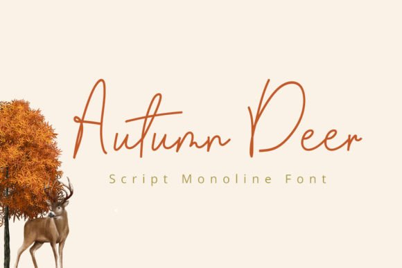 Autumn Deer Font: A Handwritten Script for Creative Makers