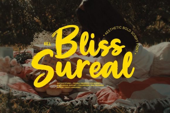 Bliss Sureal: The Bold Brush Script Font for Modern Brand Identity