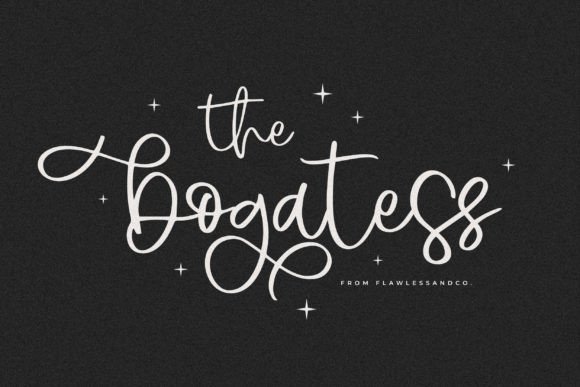 Bogatess Font: A Handwritten Script That Elevates Branding