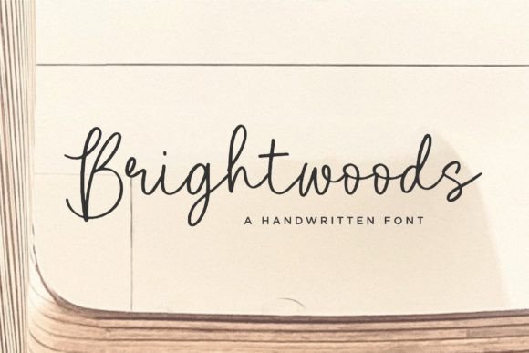 Brightwoods: A Script Handwritten Font for Editorial Elegance