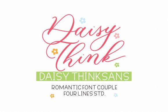Daisy Think: A Chic Script and Sans Serif Font Pair for Handmade Brands