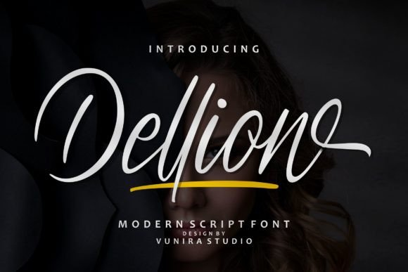 Dellion: The Elegant Script Font for High-Converting Brand Visuals