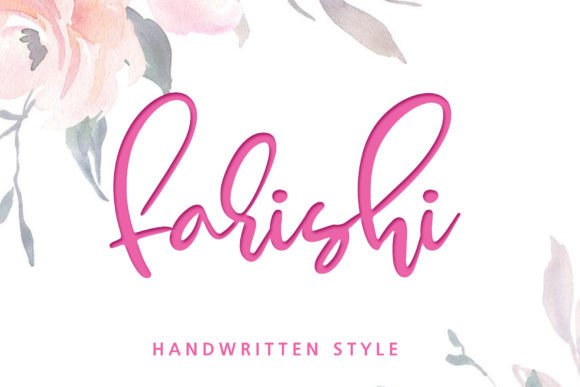 Farishi: A Script Handwritten Typeface for Editorial Design