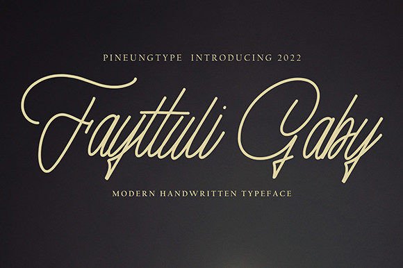 Fayttuli Gaby Font for Creative Branding and Handmade Projects