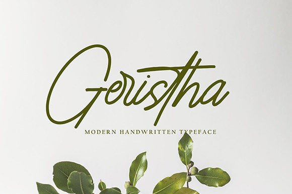 Geristha: The Script Font for Polished Brand Identity