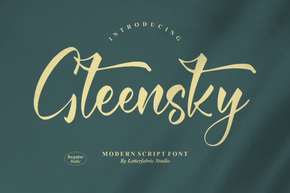 Gleensky – A Modern Script Font for Creative Makers