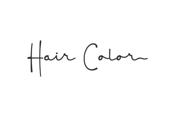 Hair Color Font: A Handwritten Script for Modern Web Design