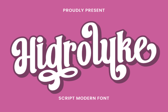 Hidroluke: A Modern Script Font for Editorial Branding