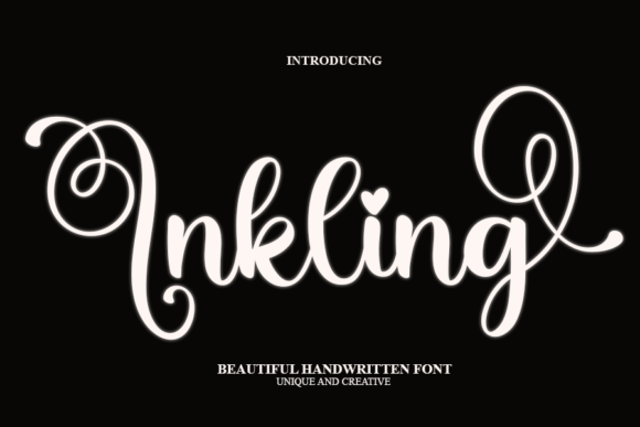 Inkling Font: A Handwritten Script for Crafting and Selling