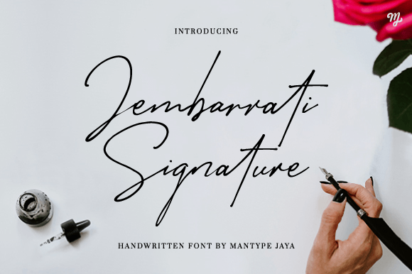 Jembarrati Signature Typeface Review for Campaign Design