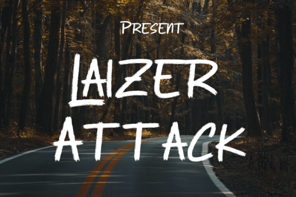 Laizer Attack Typeface for Modern Editorial Design