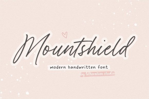 Mountshield: A Handwritten Script Font for Editorial Elegance