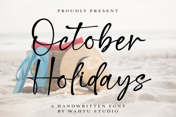 October Holidays Script Font for Elegant Web Design