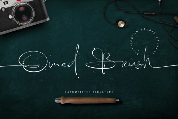 Omed Brush: A Modern Handwritten Script Font for Creative Makers