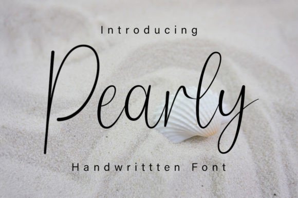 Pearly Script Font for Elegant Craft Projects and Branding