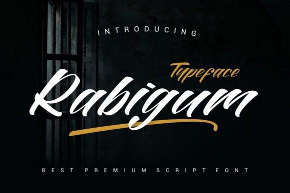 Rabigum Font: Bold Handwritten Style for Impactful Designs