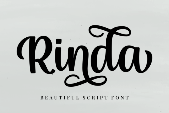 Rinda Script Font for Elegant Brand Identity and Design