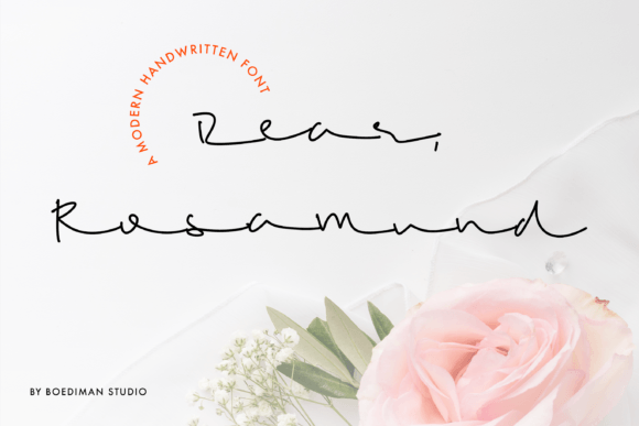Rosamund: A Romantic Script Font for Editorial Elegance