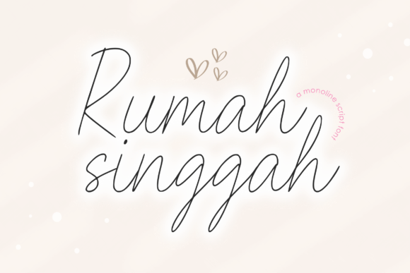 Rumah Singgah Font for Modern Branding and Social Media Design