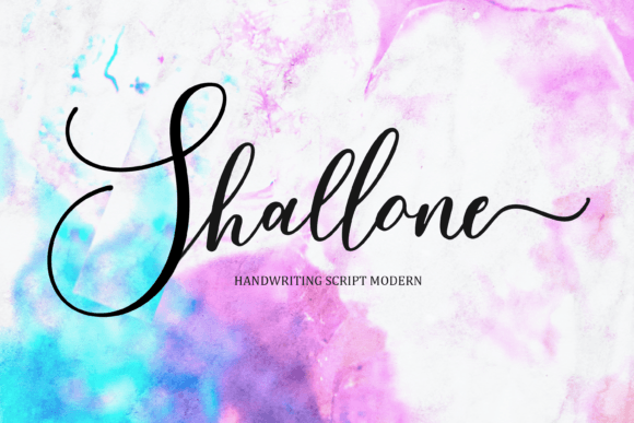 Shallone Font: A Script Typeface for Creative Branding