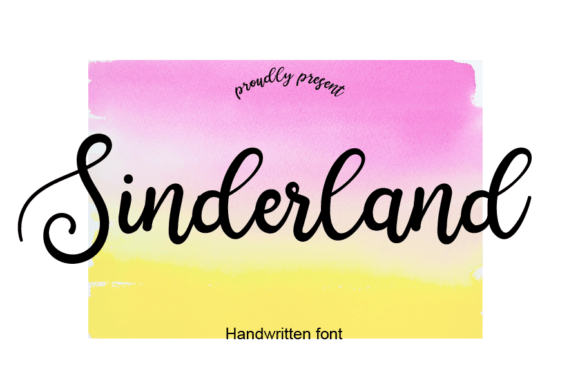 Sinderland: A Sweet Script Handwritten Font for Editorial Design