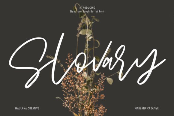 Slovary Script Font for Digital Branding and Web Design