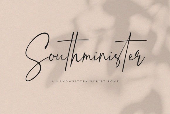 Southminister: A Stylish Handwritten Script Font for Crafters and Designers