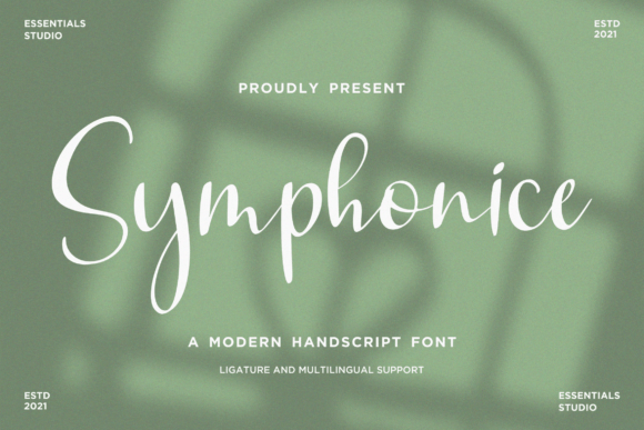 Symphonice Script Font for Editorial Design and Creative Projects