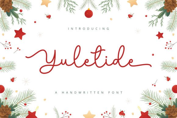 Yuletide Handwritten Script Font for Branding and Packaging