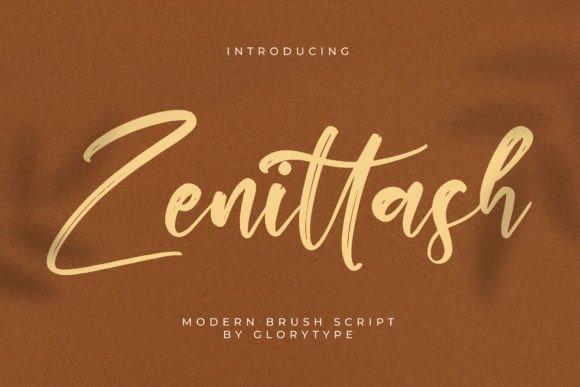 Zenittash – A Modern Brush Script Font for Web and Brand Design